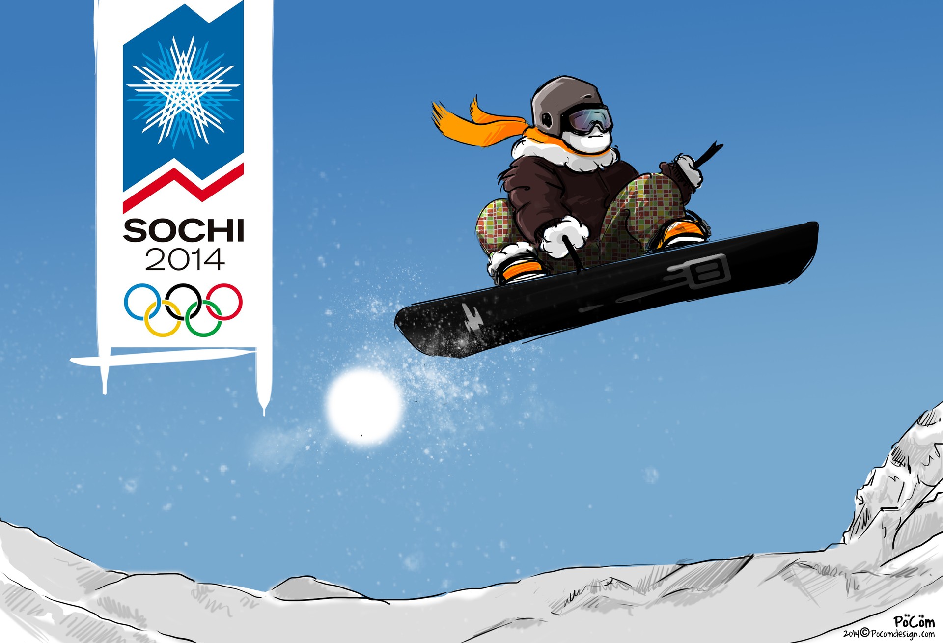 Mout Snowboard - Olympic game SOCHI 2014 par PoCom