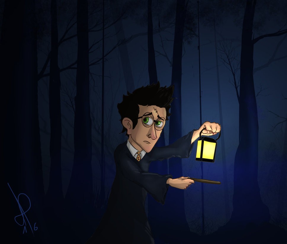 harry_potter_in_the_forbidden_forest_by_sartrotti- par Sarotti