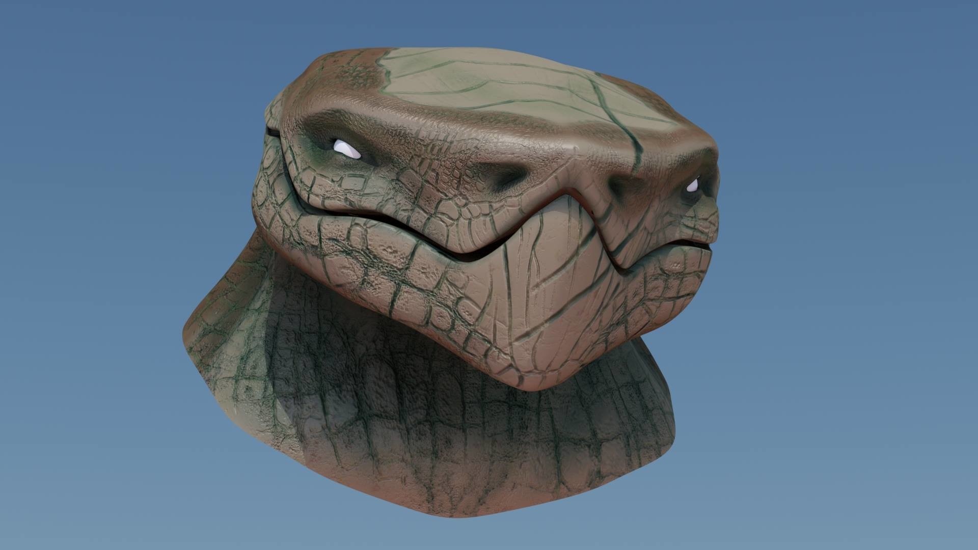 Reptilian head par Diego Graham La Bestia