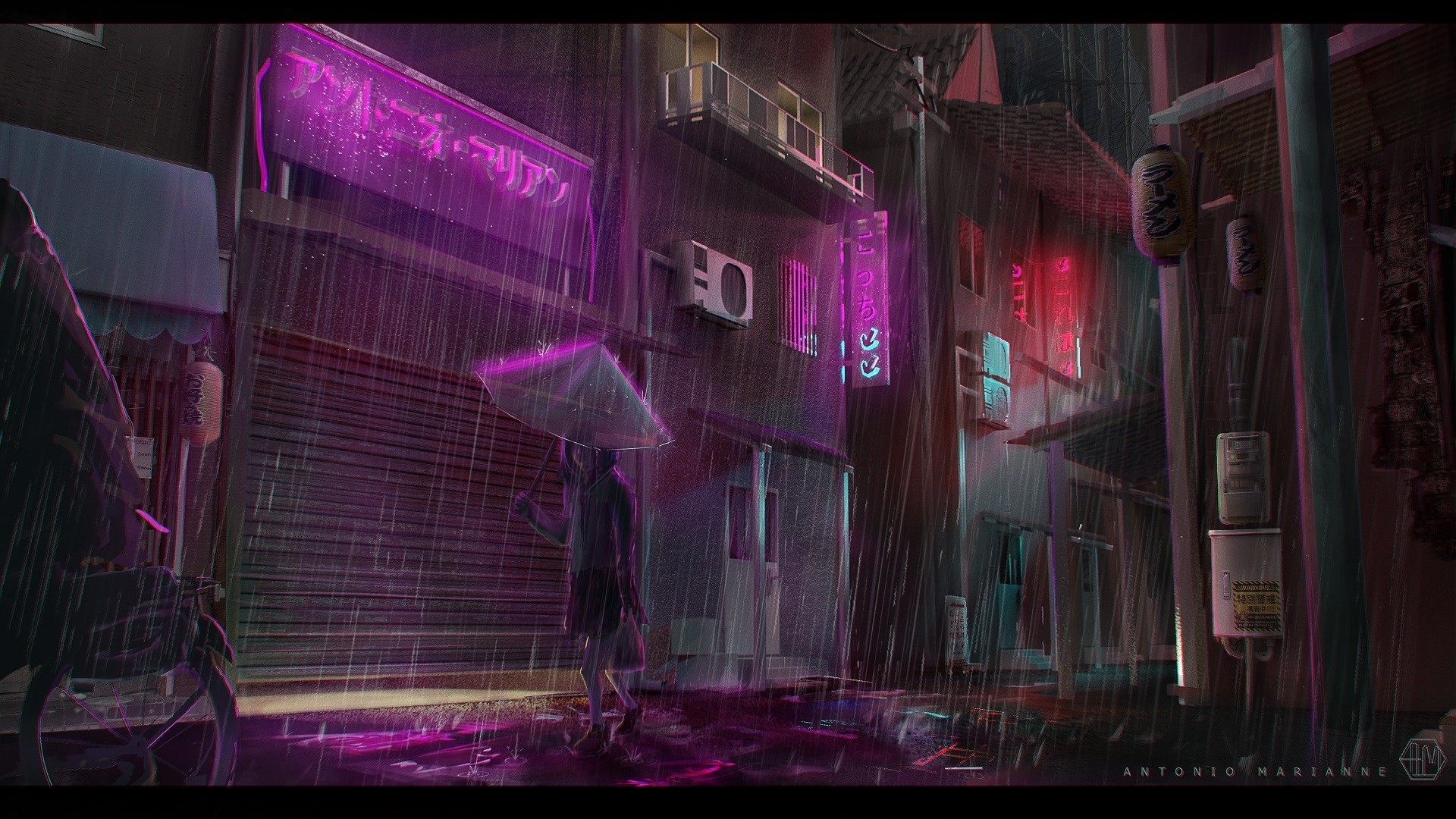 Tokyo Rain par Antonio Marianne