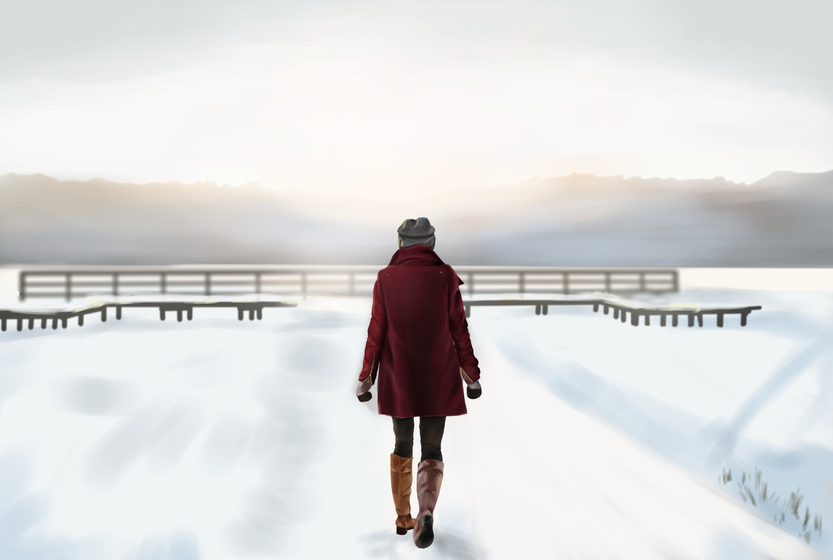 Femme dans la neige - Exo 2.5 par Morrigan