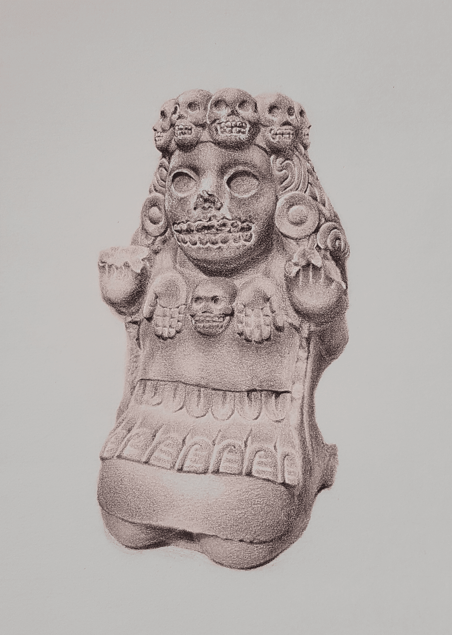 Série de dessins de sculptures préhispaniques par monlag