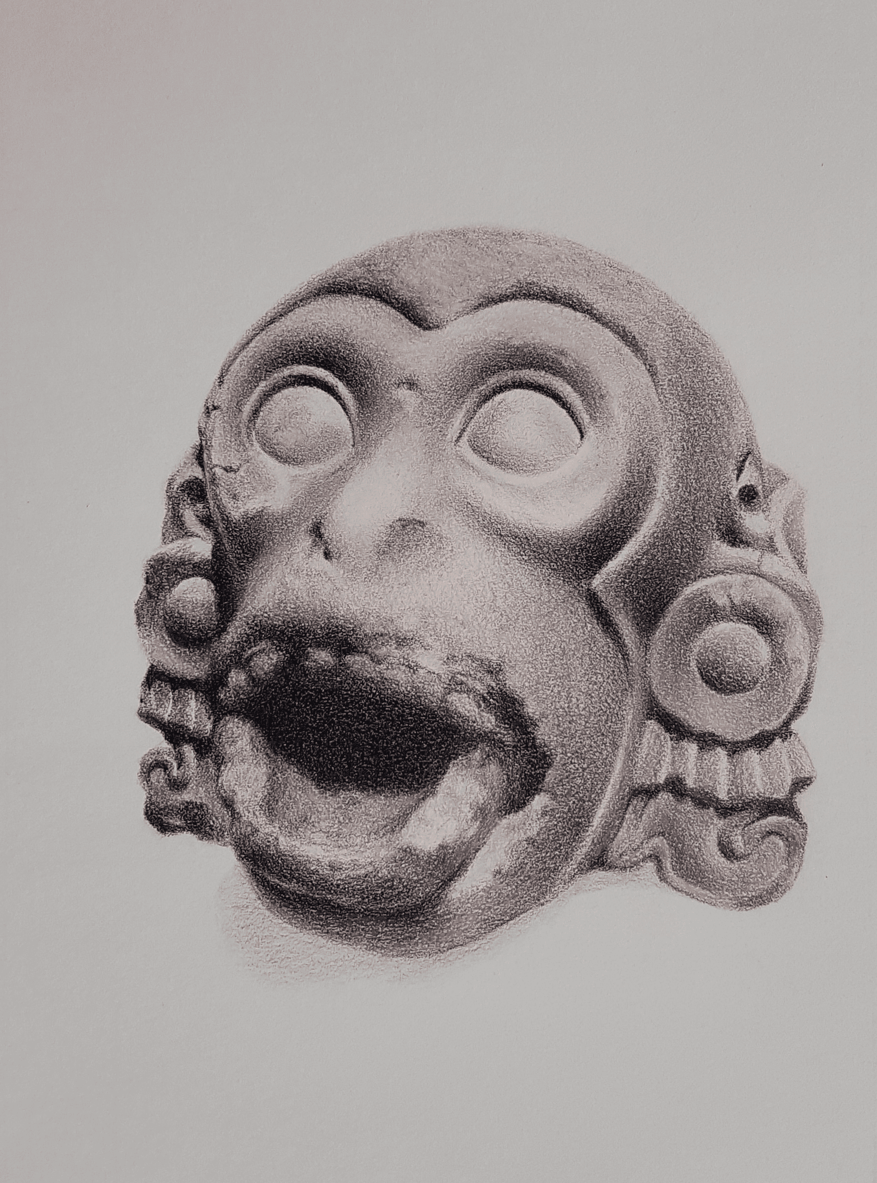 Série de dessins de sculptures préhispaniques par monlag