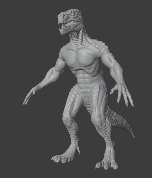 Lizardman - 3D sculpt par jeanphi