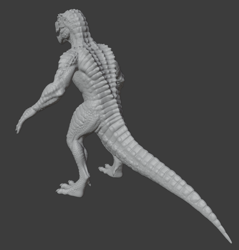 Lizardman - 3D sculpt par jeanphi