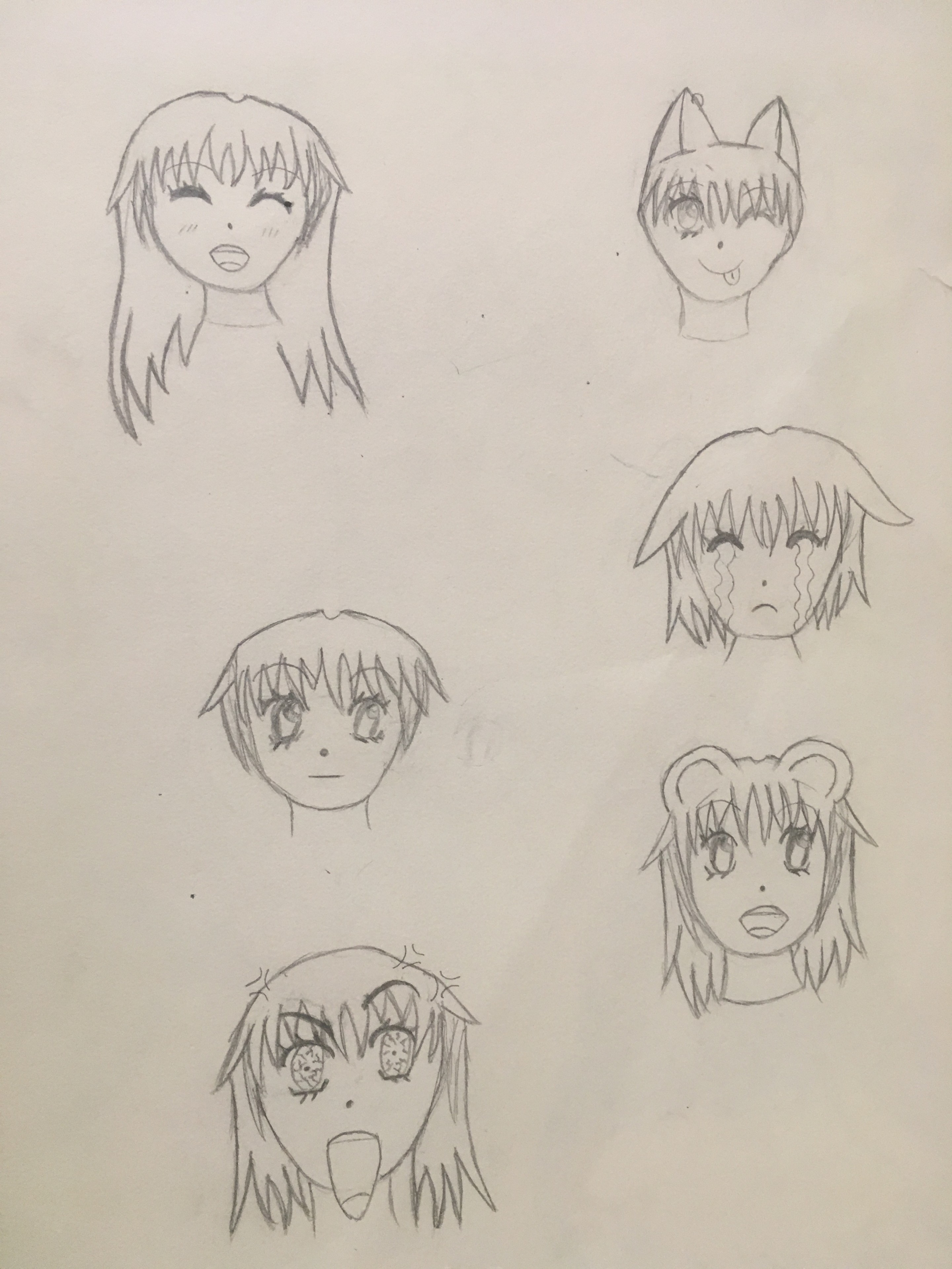 Les expressions versions manga par l_drawing