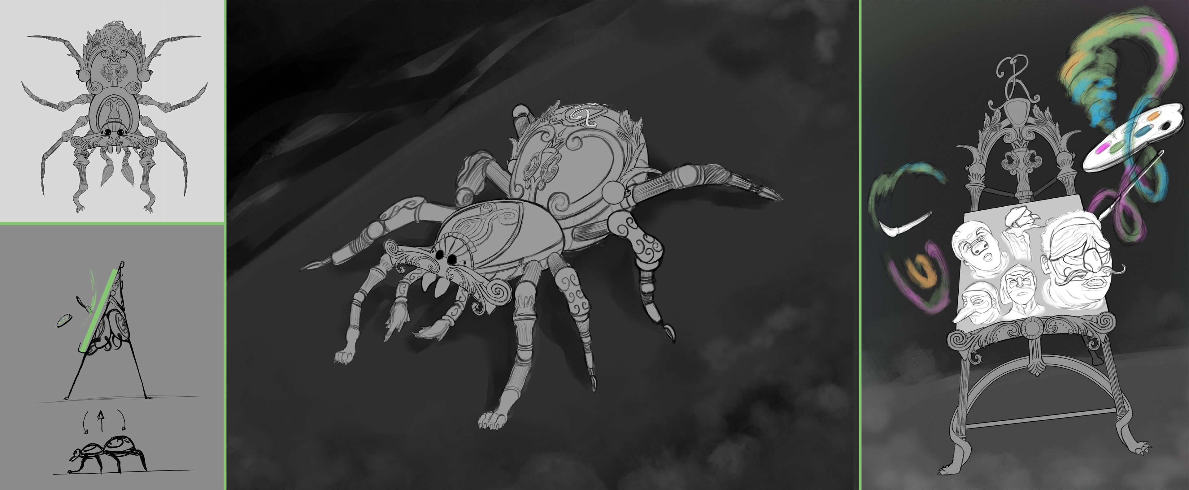 Concept chevalet / araignée par rey