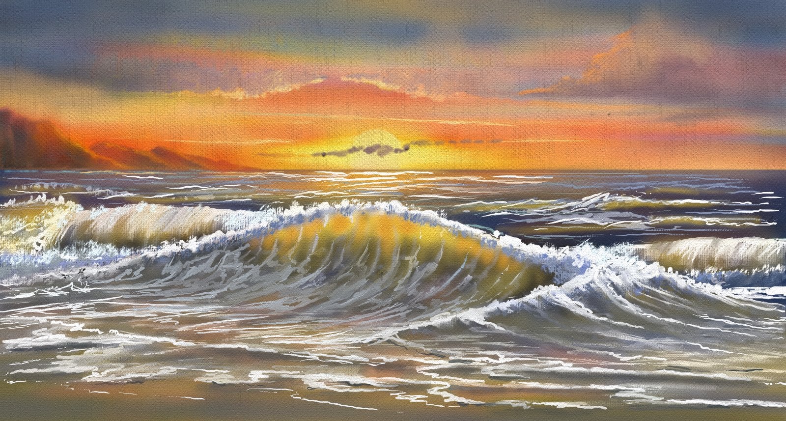 sunset seascape ok par Eric Prenot
