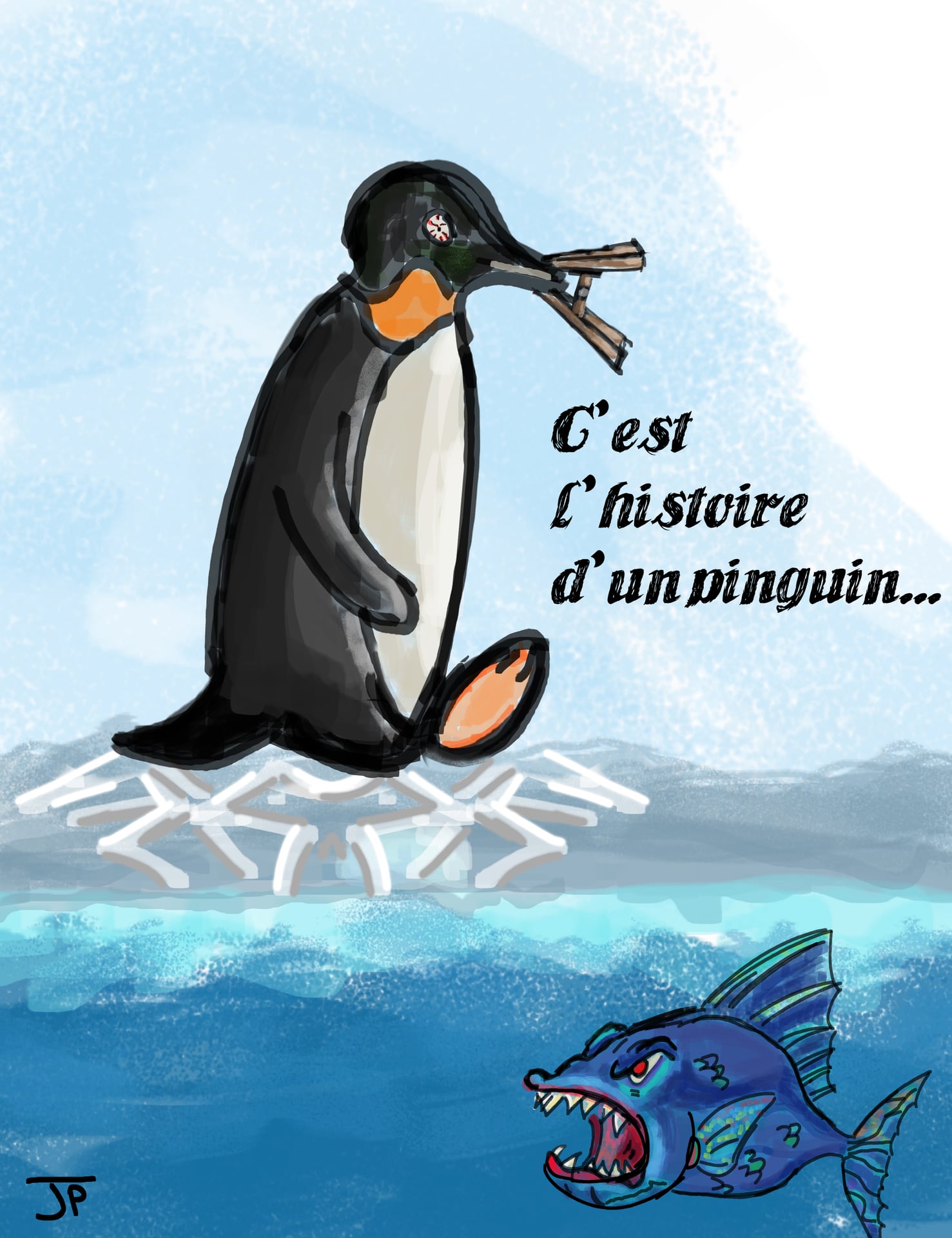 Defi pinguin par Paul Jacquart